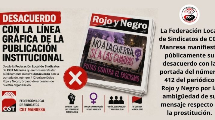 CGT Manresa, Rojo y Negro, Anarcosindicalismo, Comunicado, Debate Interno
